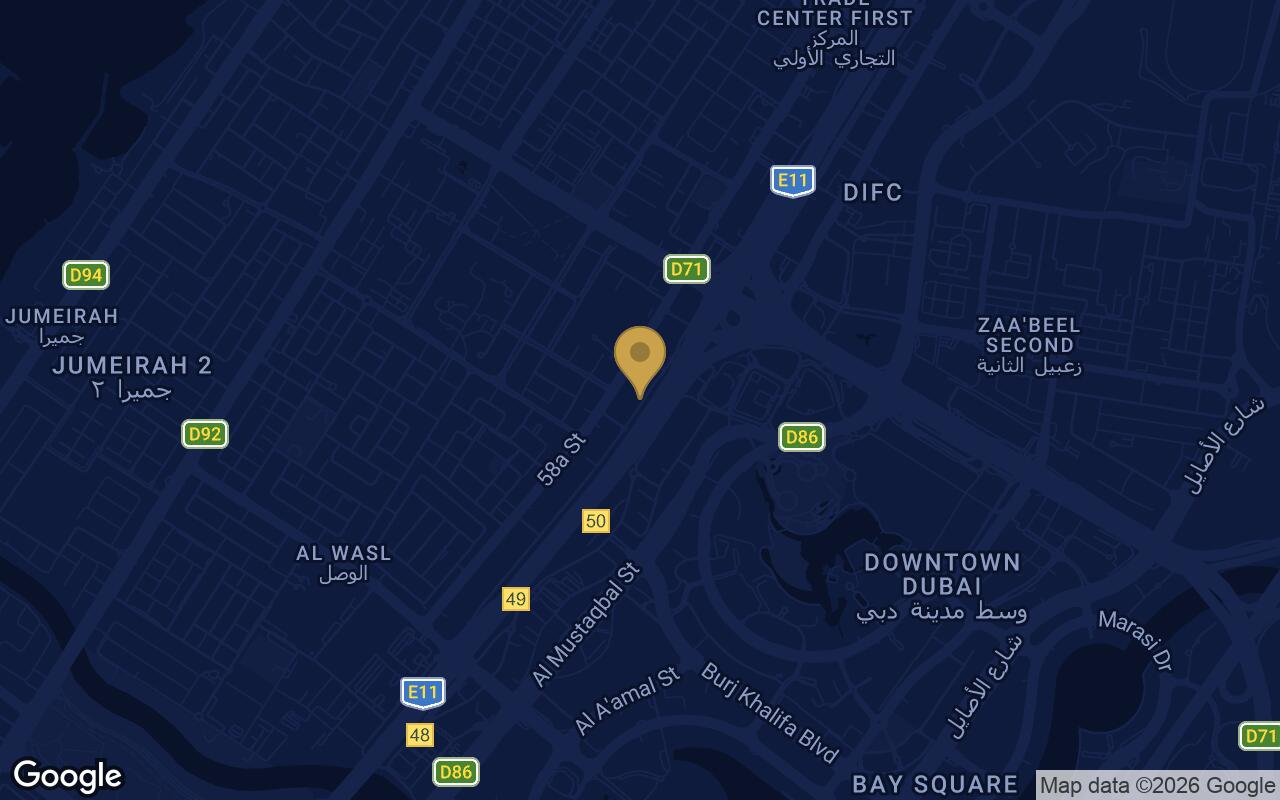 Map of Mr. C Residences Downtown in City Walk