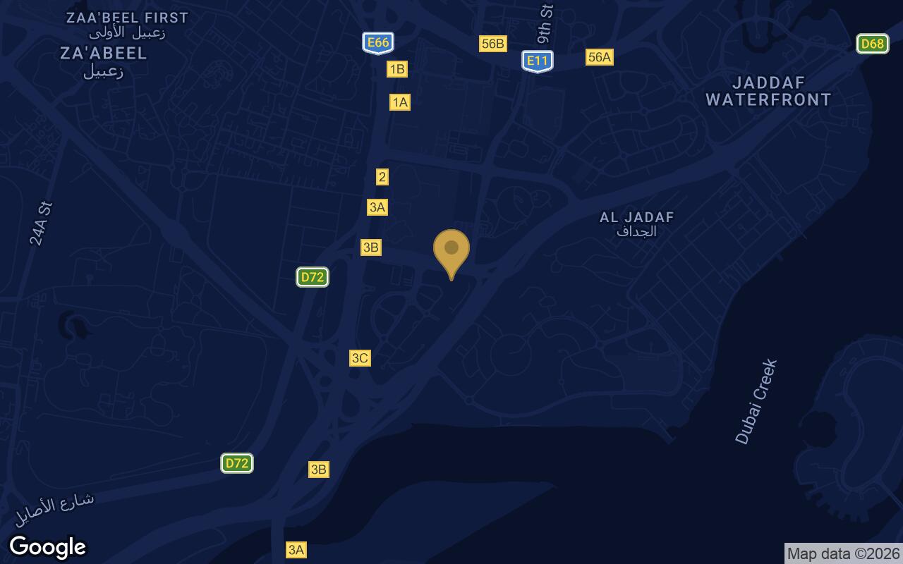 Map of Creek Views 3 in Al Jaddaf