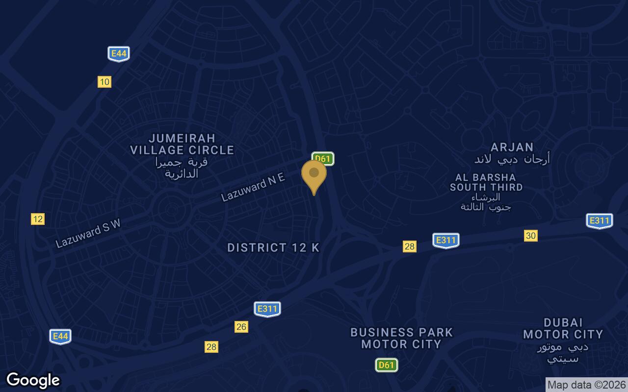 Map of Samana Manhattan 2 in JVC (Jumeirah Village Circle)
