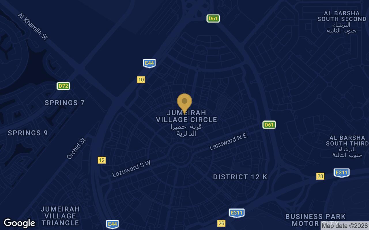 Map of Oak Yard in JVC (Jumeirah Village Circle)