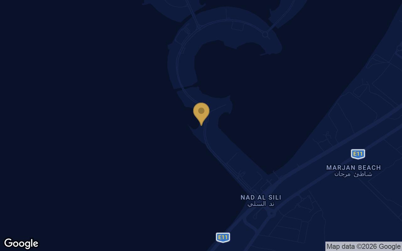 Map of Rosso Bay Residences in Al Marjan Island