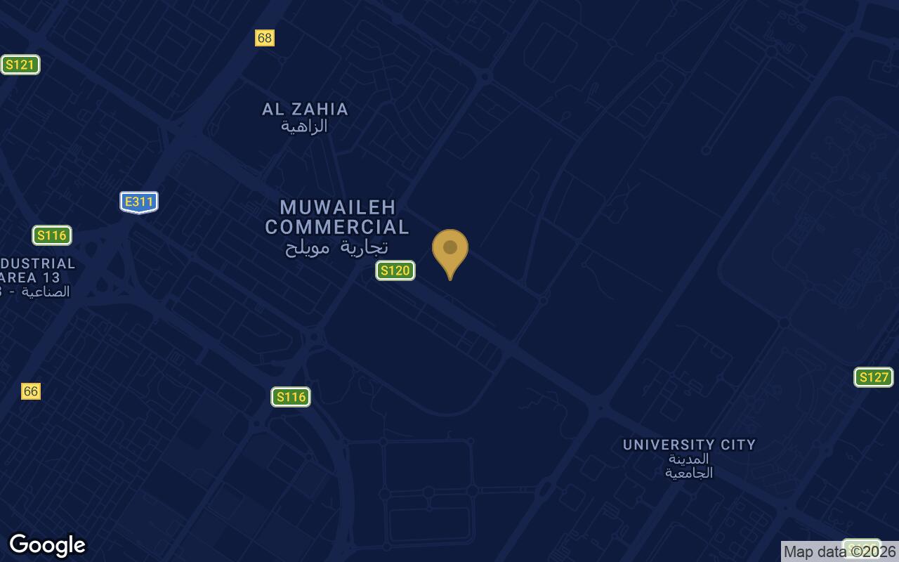Map of Al Mamsha Sharjah in Muwaileh Commercial