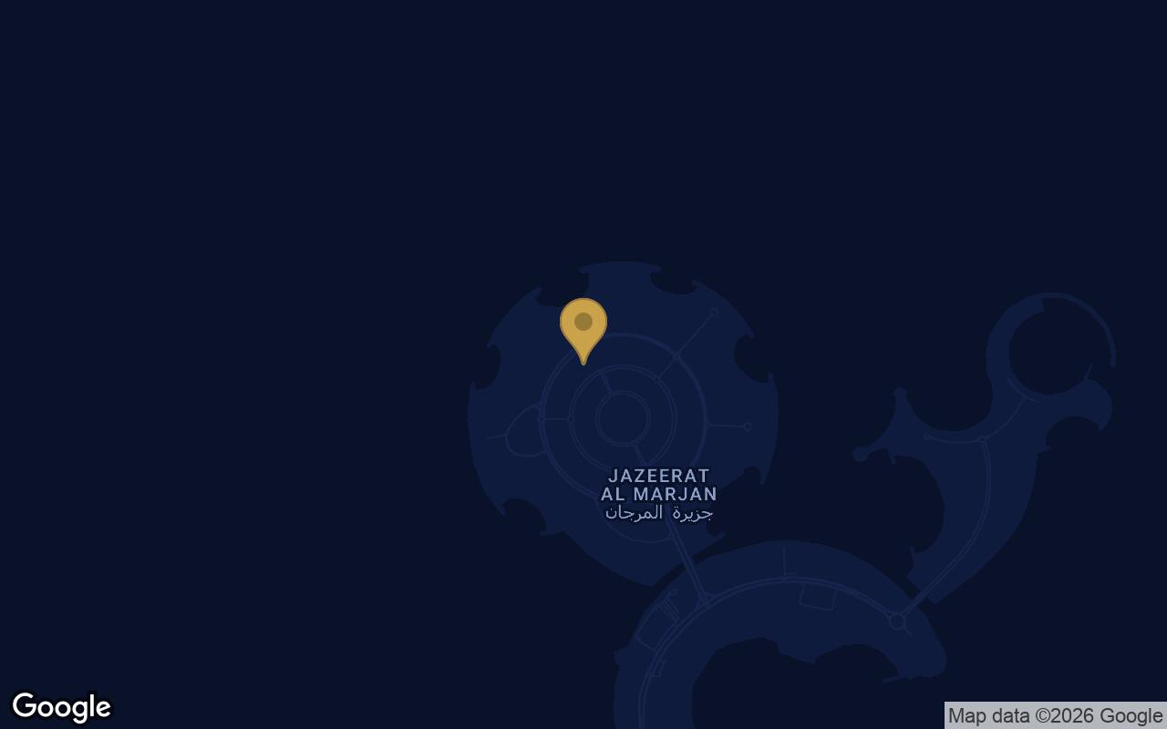 Map of Manta Bay in Al Marjan Island