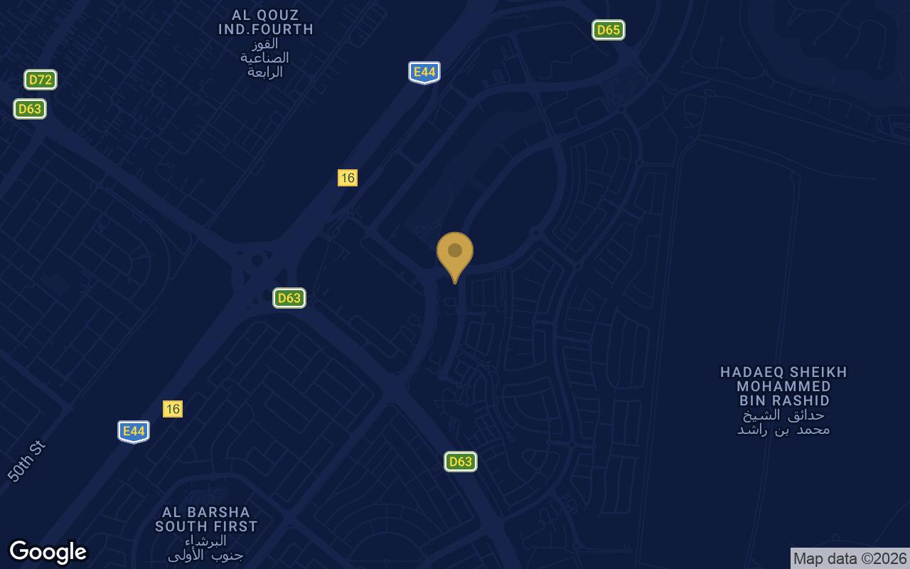 Map of Parkside Hills in Dubai Hills