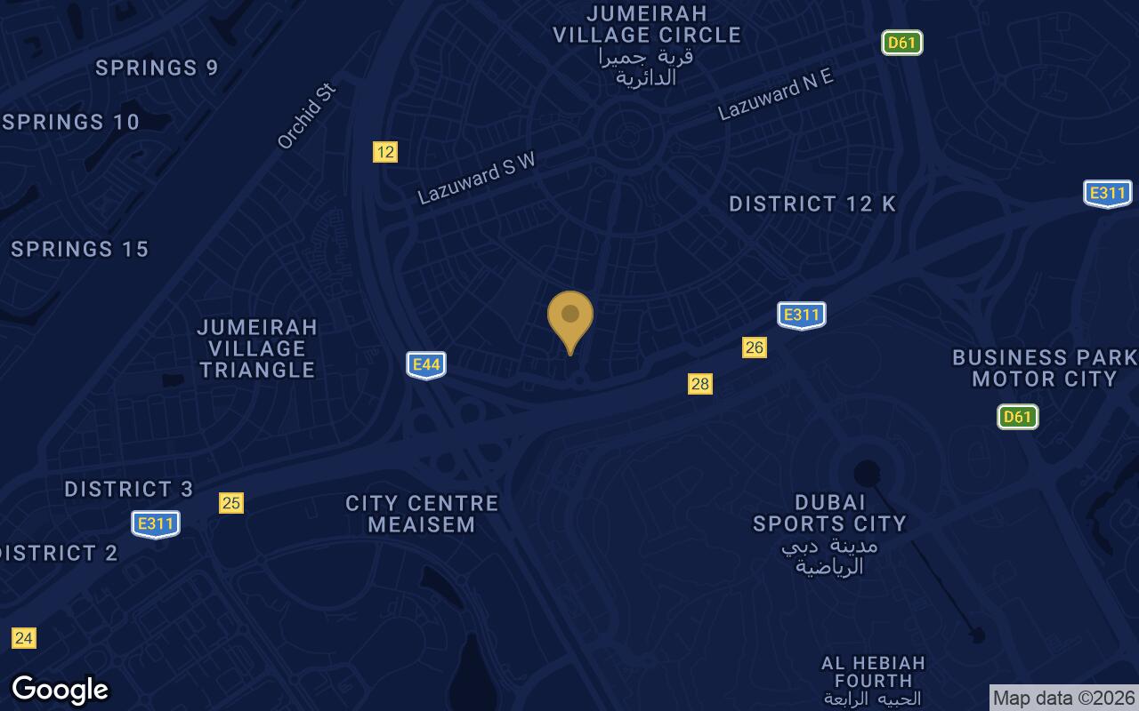 Map of Electra Acube in JVC (Jumeirah Village Circle)