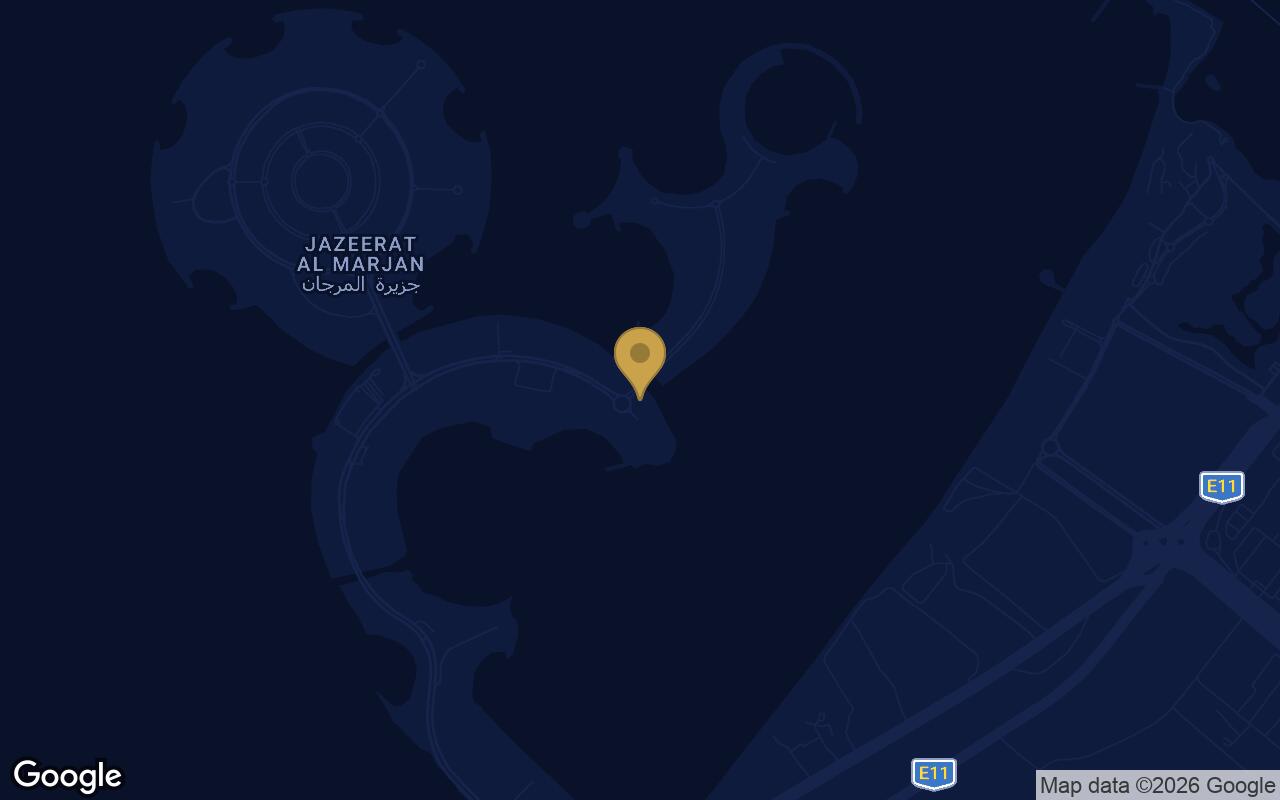 Map of The Unexpected Al Marjan Island Hotel and Residence in Al Marjan Island