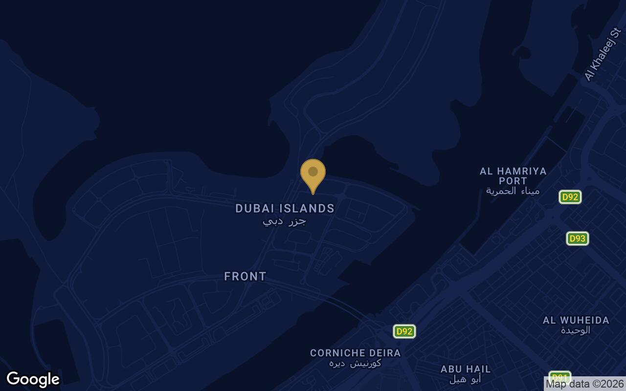 Map of Ocean Pearl 1 and 2 in Dubai Islands