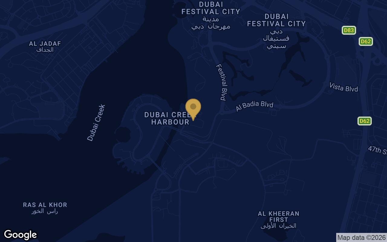 Map of Altus in Dubai Creek Harbour