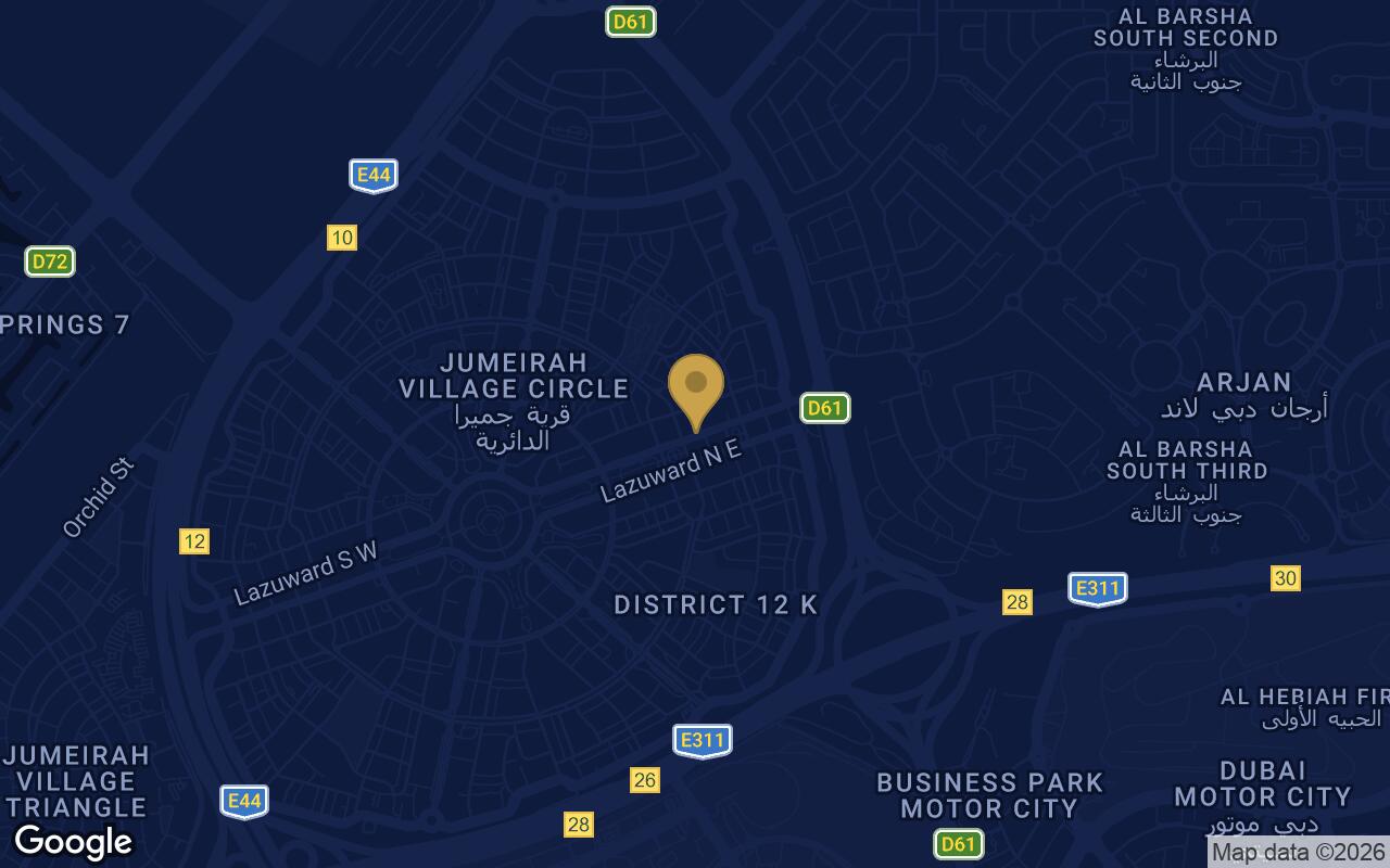 Map of Exotica by Al Marina in JVC (Jumeirah Village Circle)