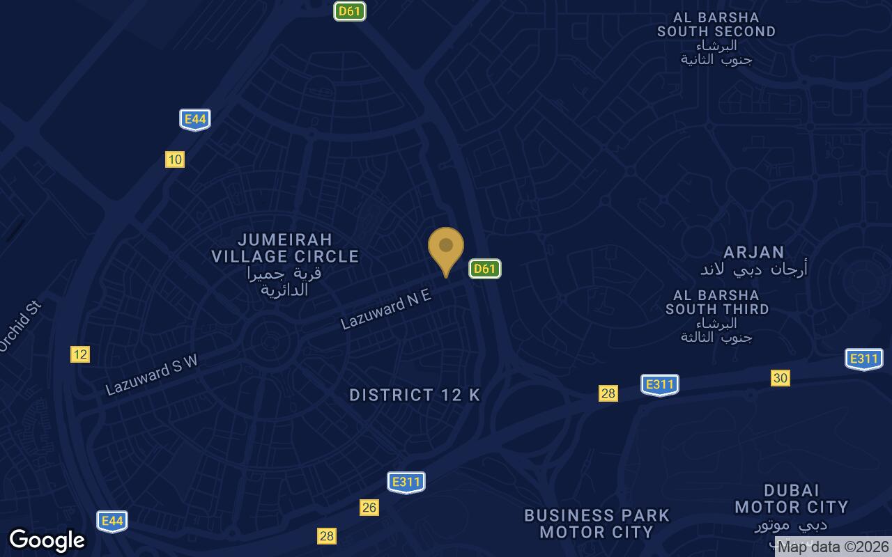 Map of Binghatti Grove in JVC (Jumeirah Village Circle)