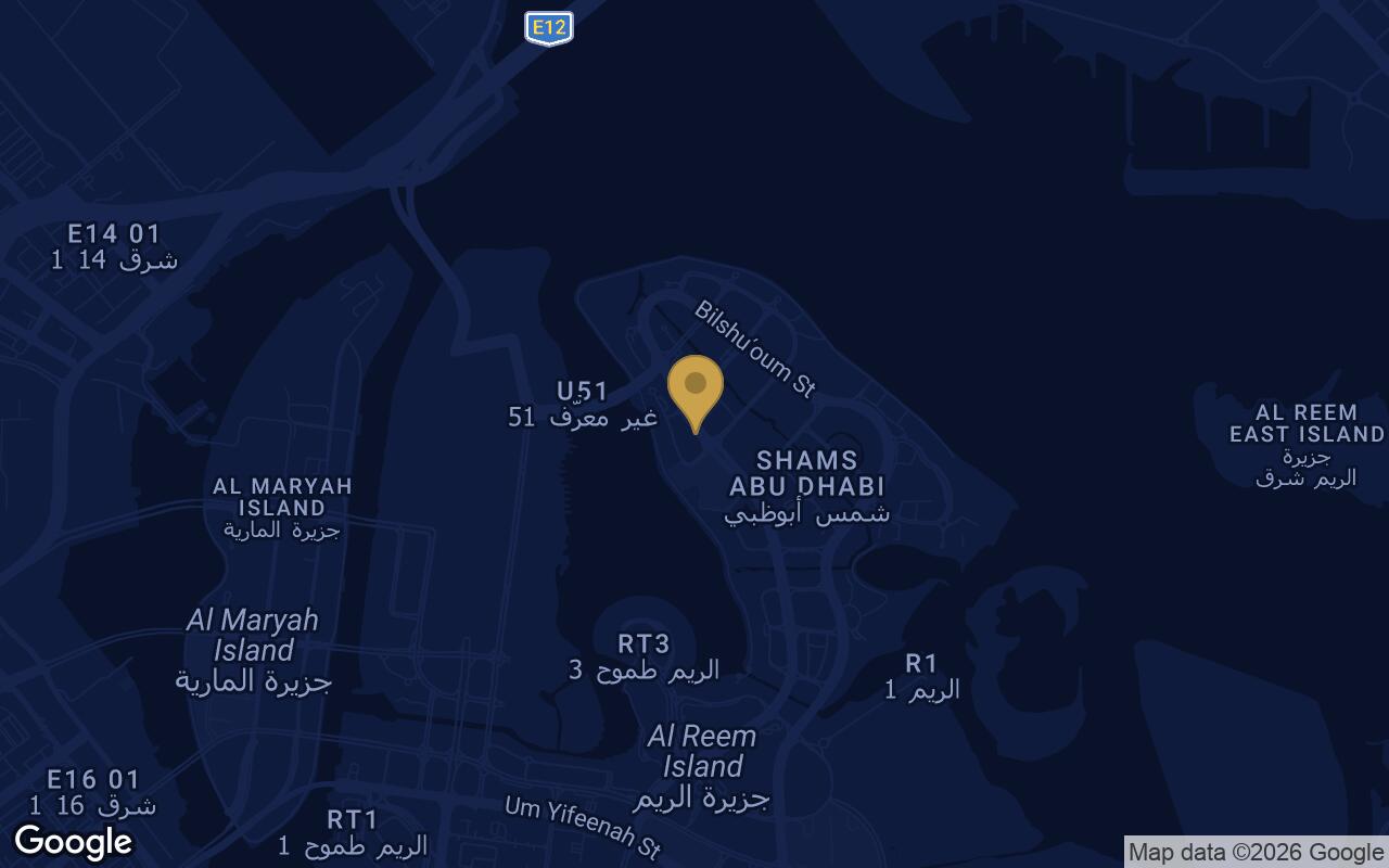 Map of Rivage in Abu Dhabi