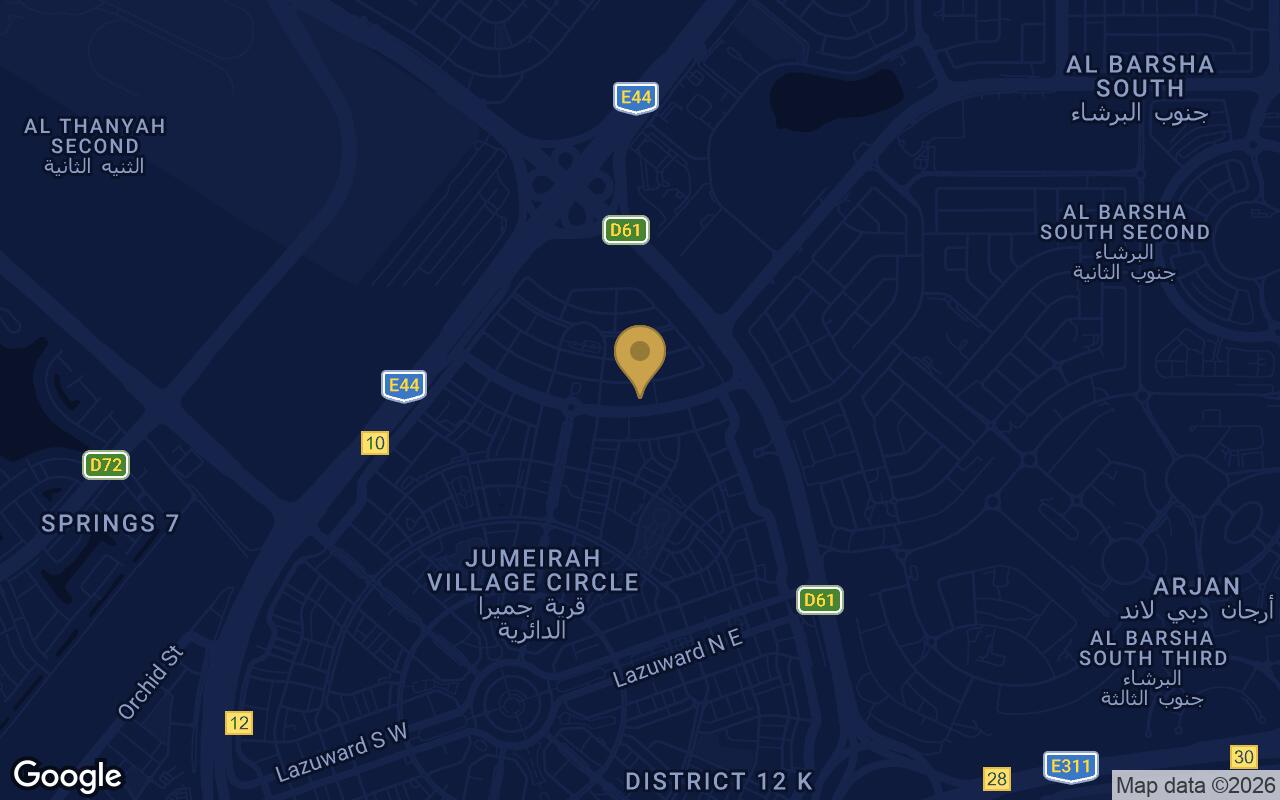Map of Binghatti Ruby in JVC (Jumeirah Village Circle)