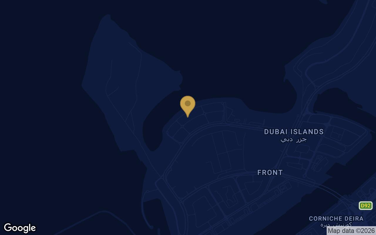 Map of Flora Isle Beachfront Residences in Dubai Islands