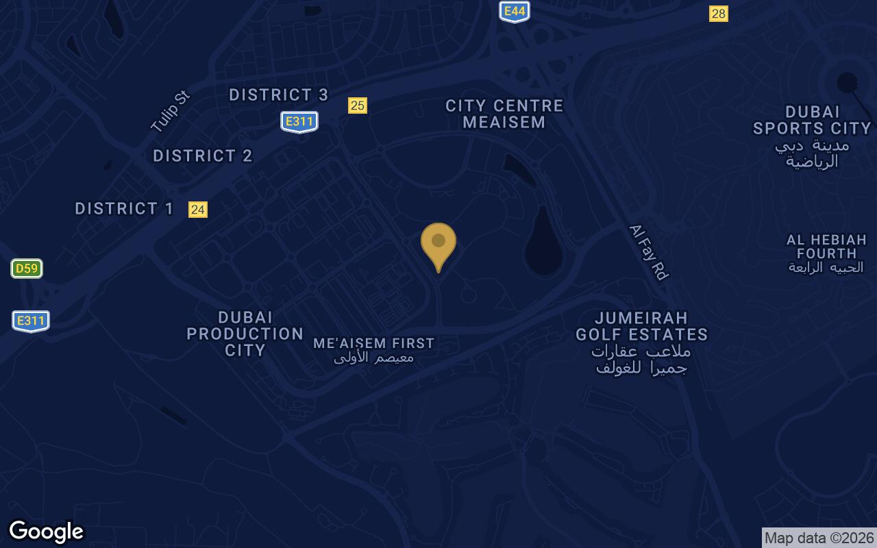 Map of Viera Residences in Dubai Production City