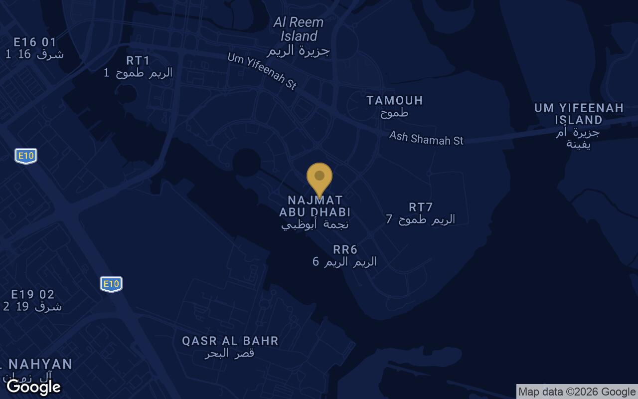 Map of Muheira Maysan in Abu Dhabi