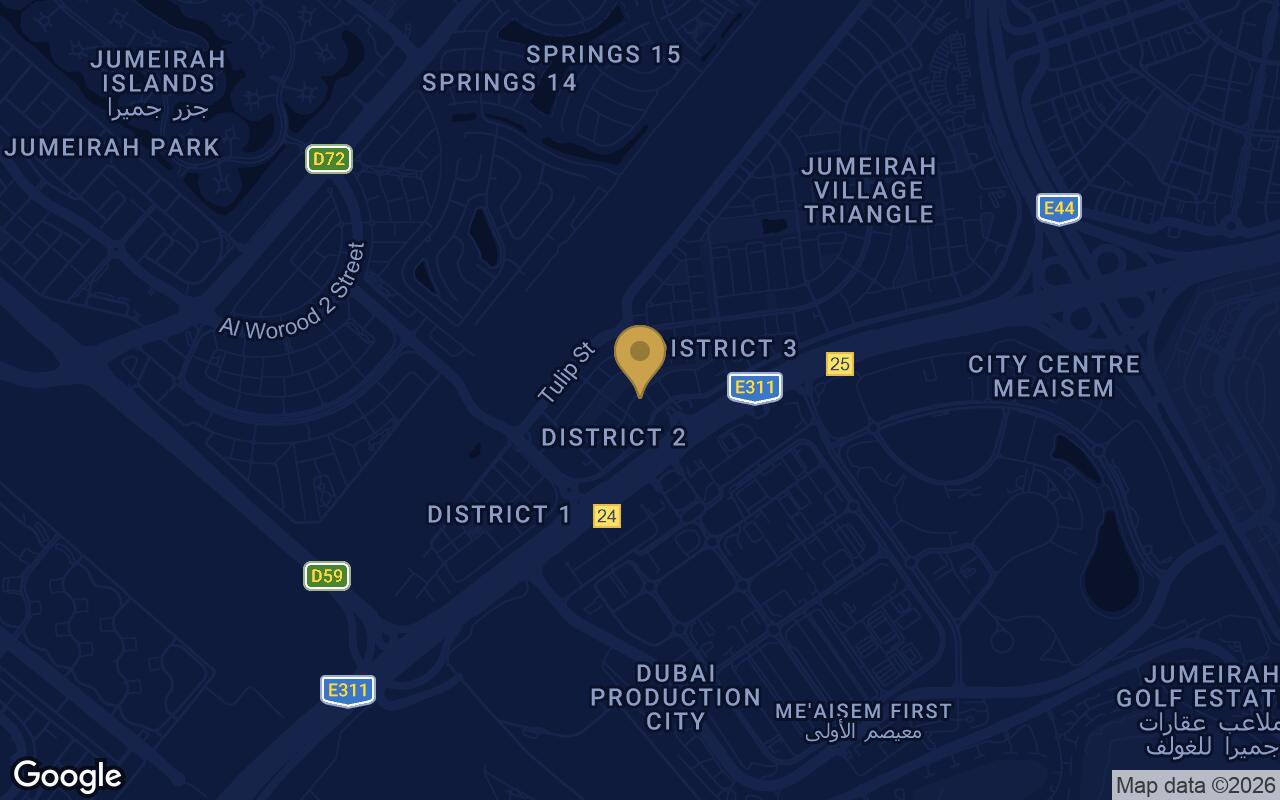 Map of S1LV1ANA Park in JVT (Jumeirah Village Triangle)