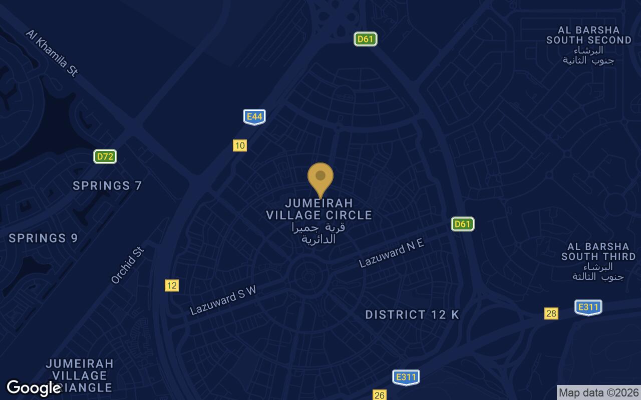 Map of 1WOOD Residence 2 in JVC (Jumeirah Village Circle)
