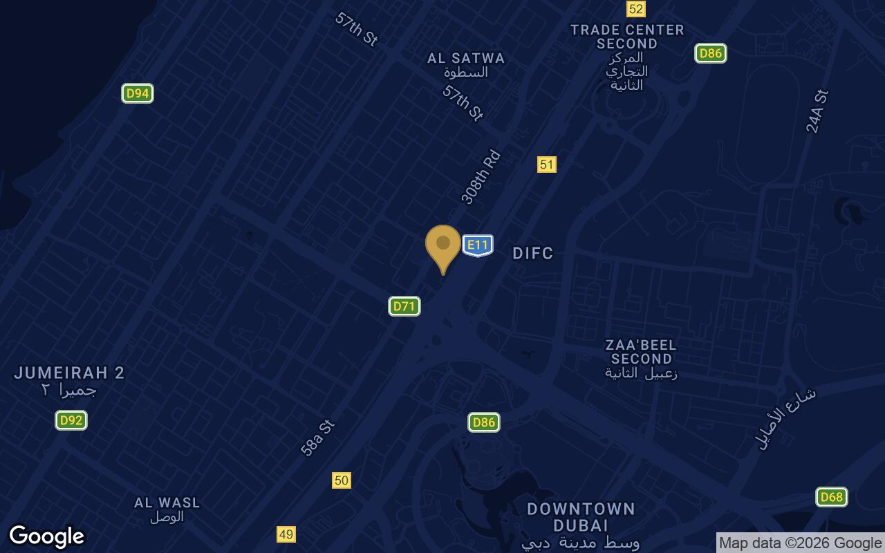 Map of Trump International Hotel and Tower in City Walk