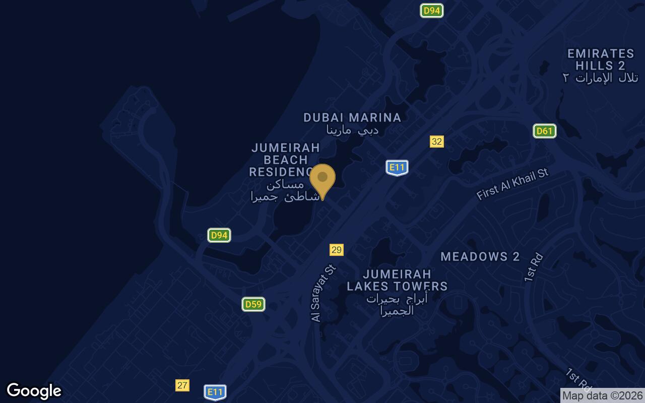 Map of Residences Du Port Autograph Collection in Dubai Marina
