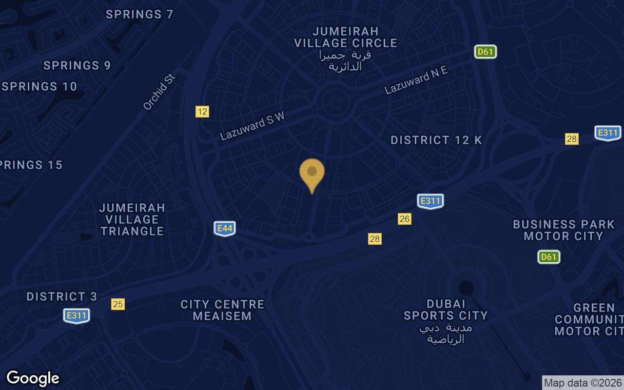 Map of Norah Residence in JVC (Jumeirah Village Circle)