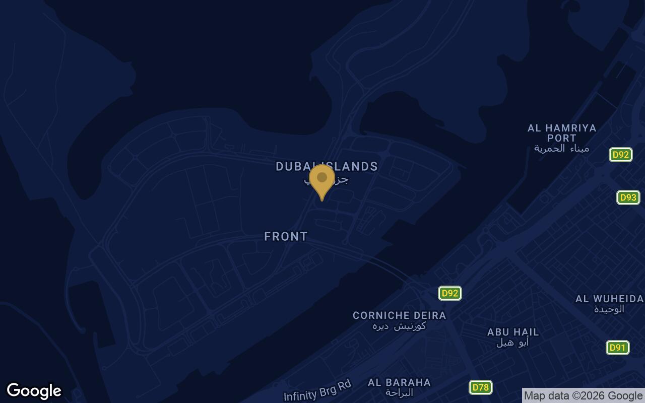 Map of Octa Isle Interiors by Missoni in Dubai Islands
