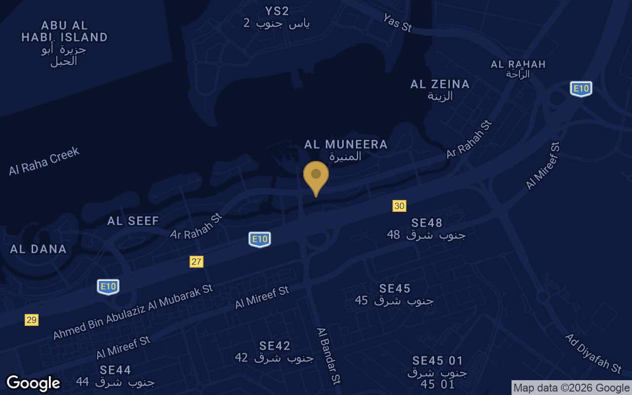 Map of Bab Al Qasr Canal View Residence 22 in Al Raha Beach