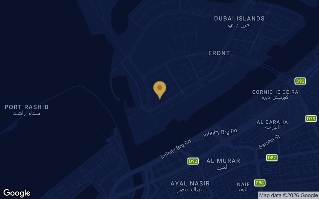 Map of Ocean Crest in Dubai Islands