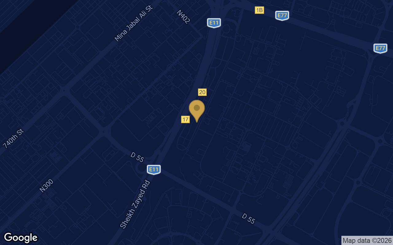 Map of Azizi Noura in Jebel Ali Freezone Extension