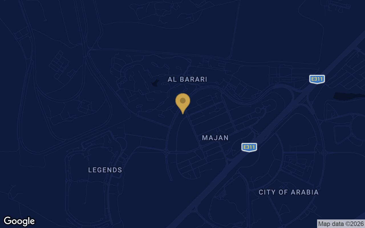 Map of Divine Al Barari in Majan