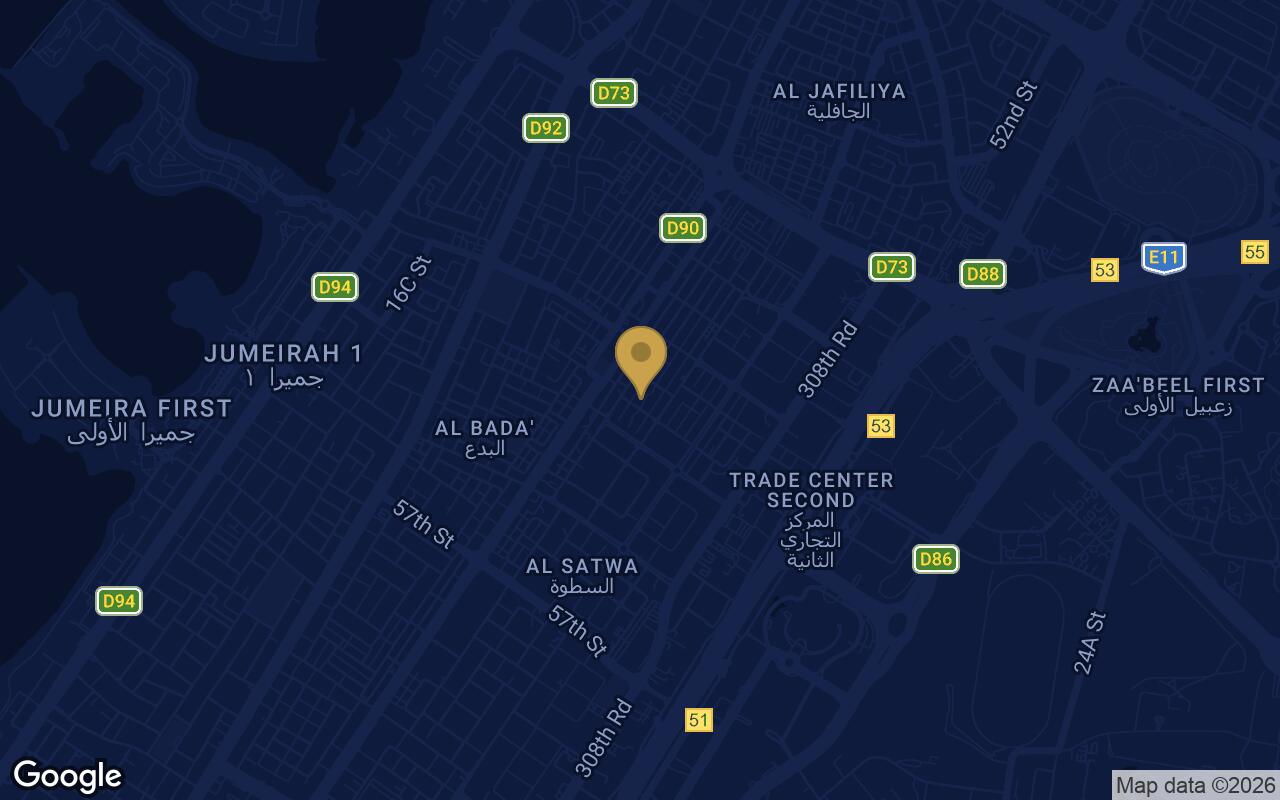 Map of HOLM One in Al Satwa
