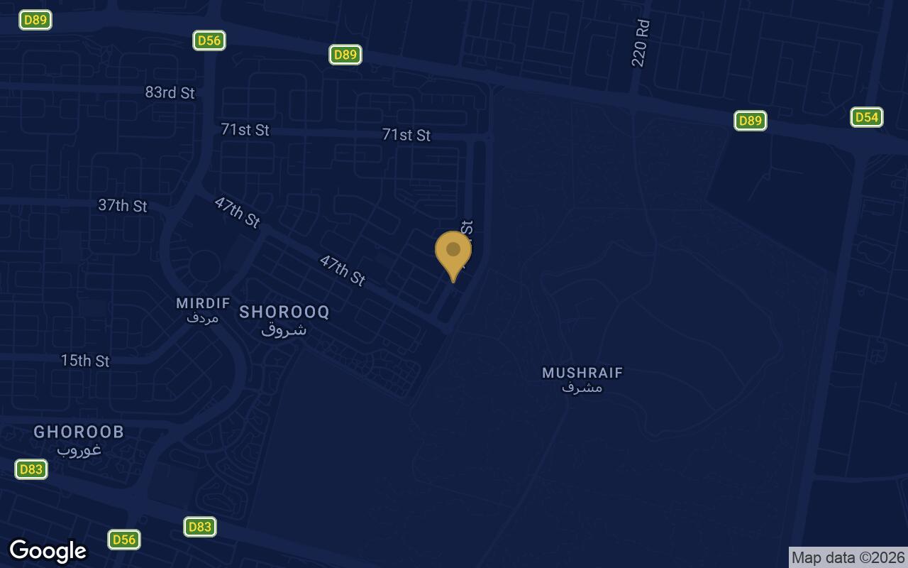 Map of Asayel Avenue in Mirdif