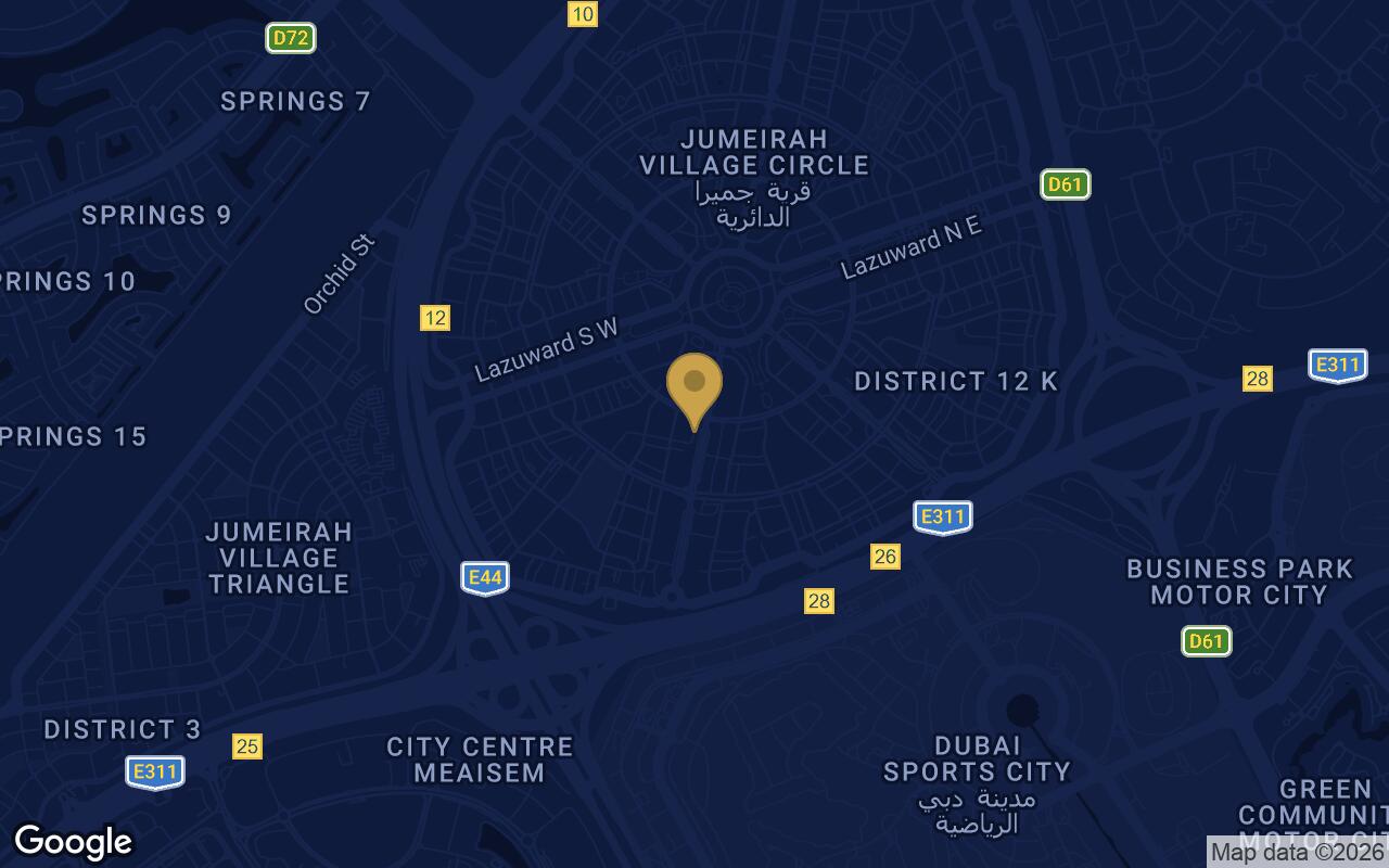 Map of Tresora by Wadan in JVC (Jumeirah Village Circle)