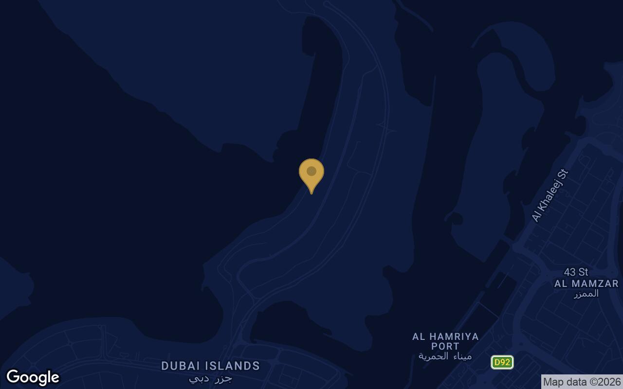 Map of The Meriva Collection in Dubai Islands