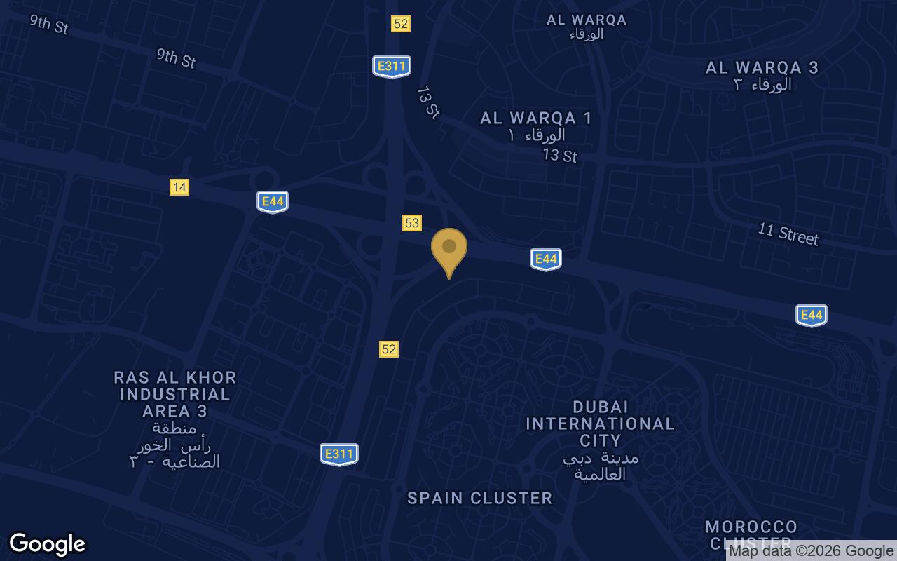 Map of Listone Residence in Dubai International City
