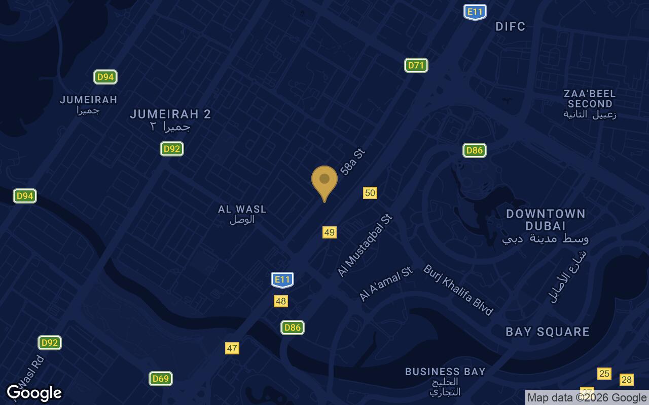 Map of Avior in Al Wasl