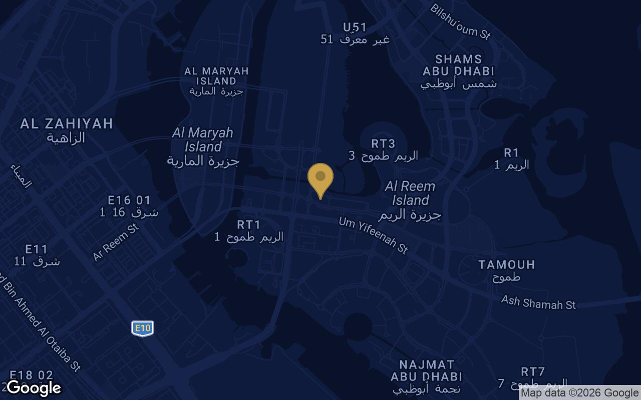 Map of Radiant Bridges in Abu Dhabi