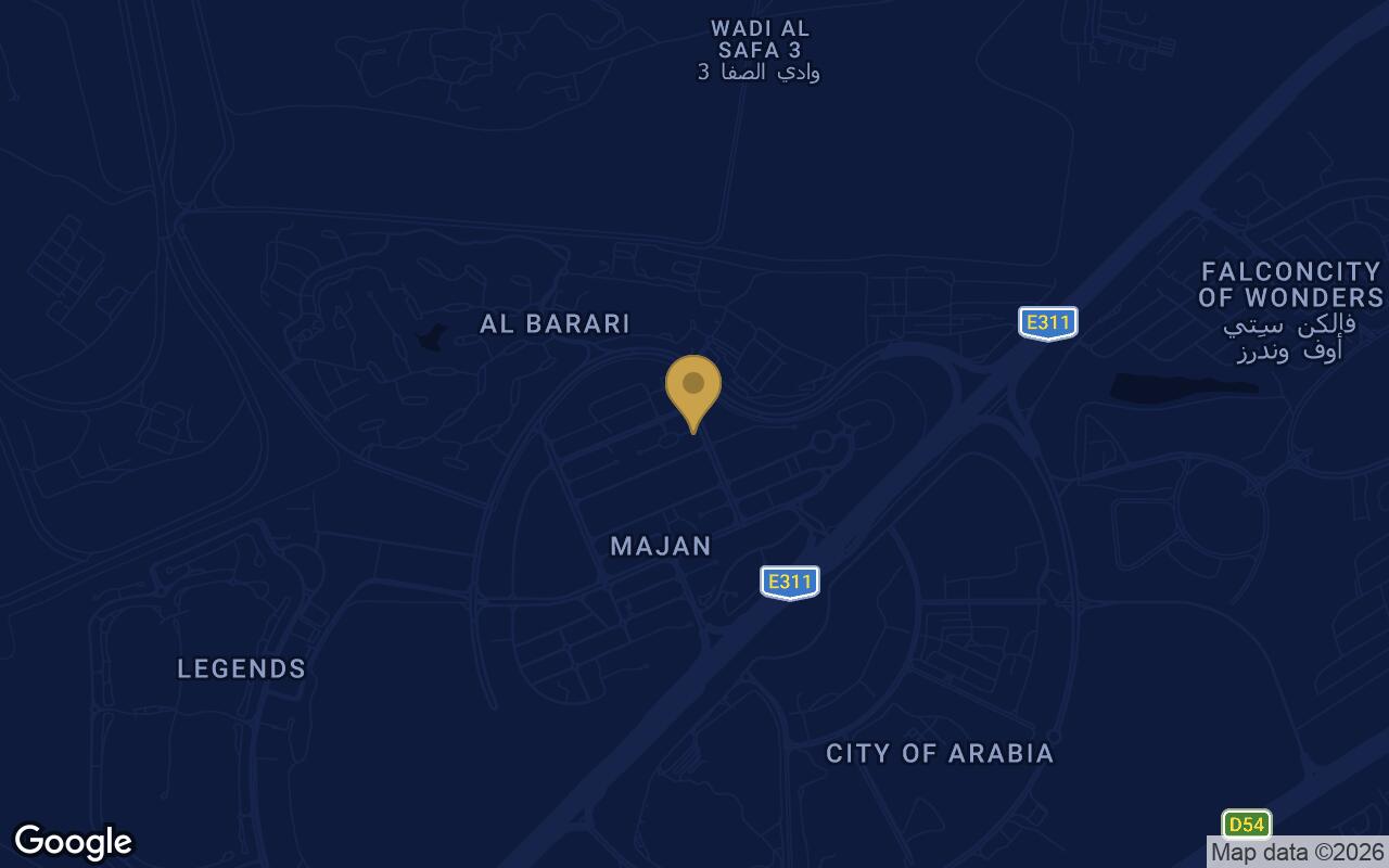 Map of Wadi 645 in Majan