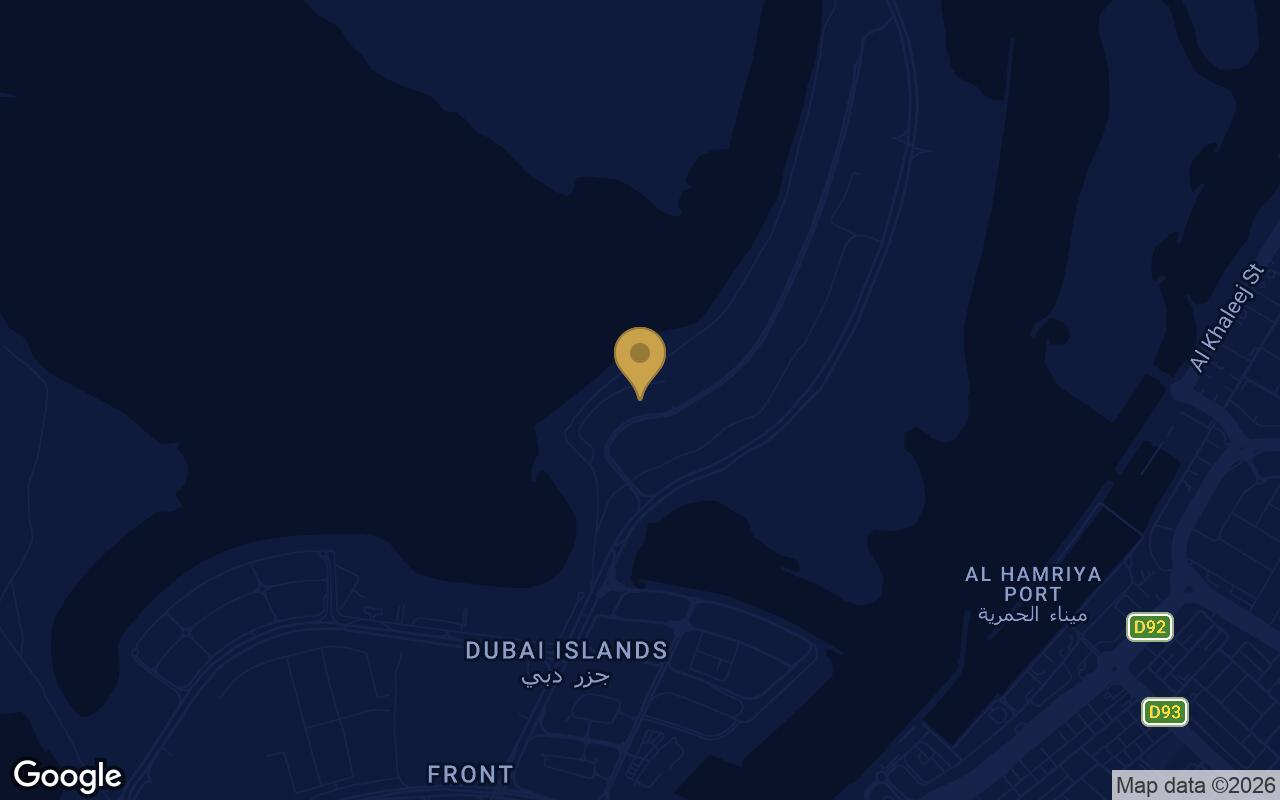 Map of Cheval Residences in Dubai Islands