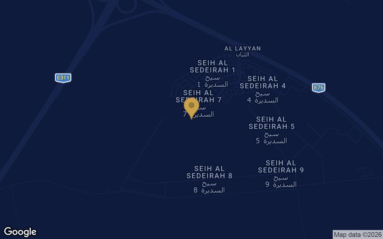 Map of Al Ghadeer Gardens in Abu Dhabi