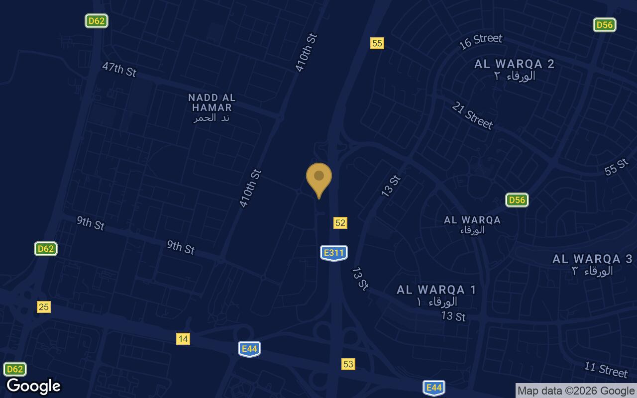 Map of La Vera Creek in Nadd Al Нamar