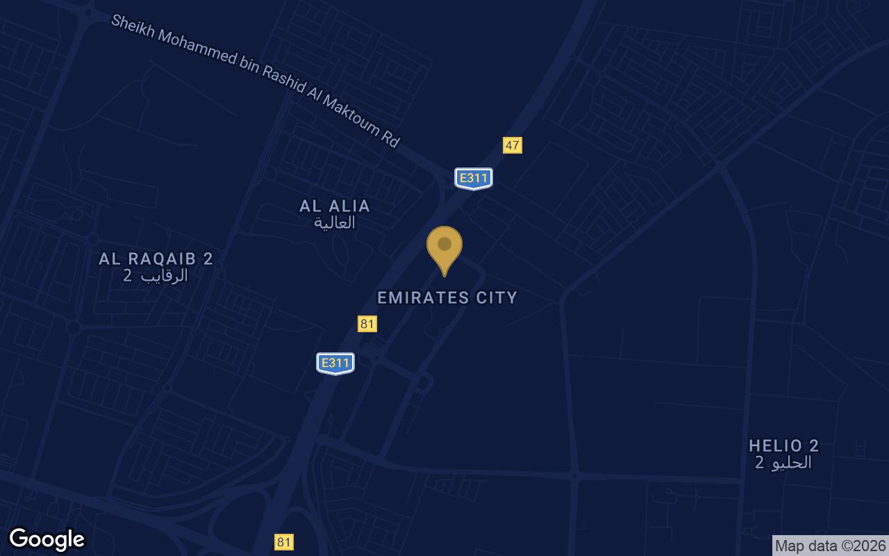 Map of Al-Aamra 1 Tower in Al Amerah