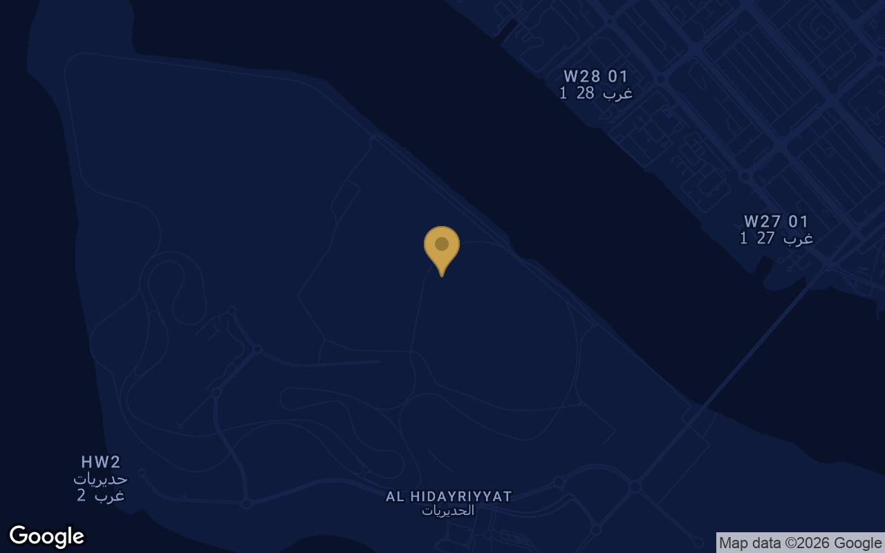 Map of Hudayriyat Golf Estates in Abu Dhabi