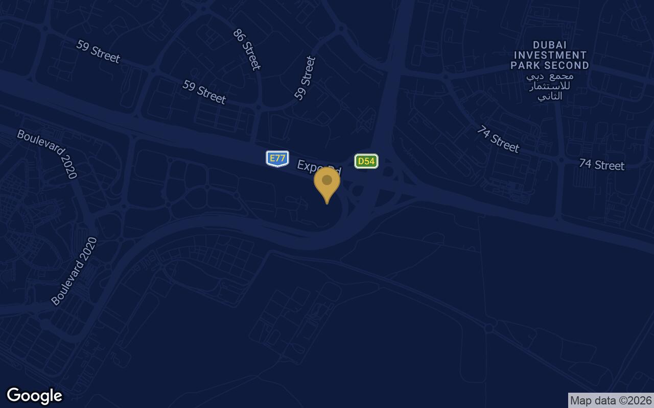 Map of Expo Valley Views - Roudah in Dubai Expo City