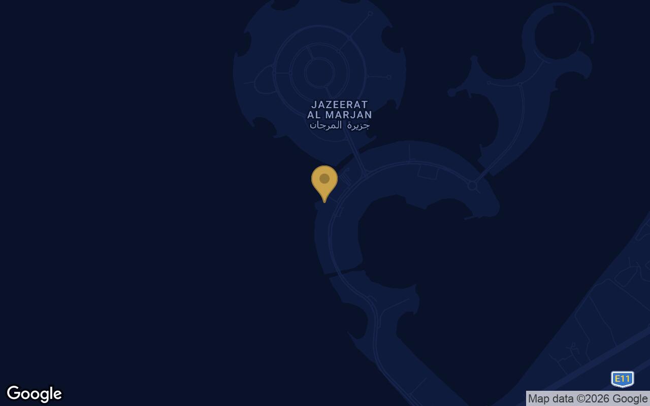 Map of Trio Isle Queen B in Al Marjan Island