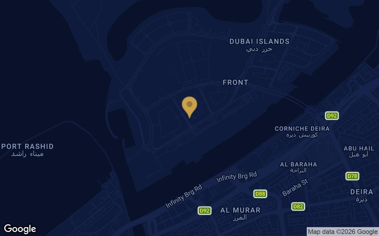 Map of Oceara Park View Residences Phase 1 in Dubai Islands