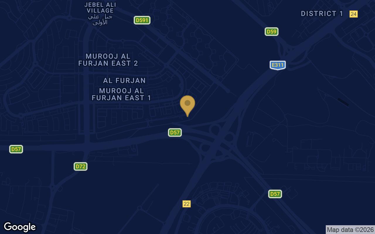 Map of Pristine By Zoya in Al Furjan