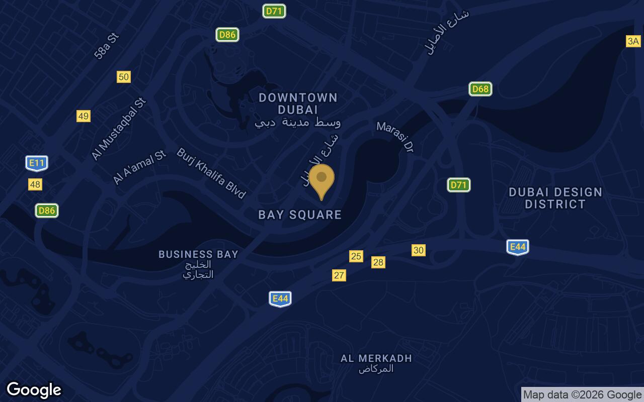 Map of Majestine in Business Bay