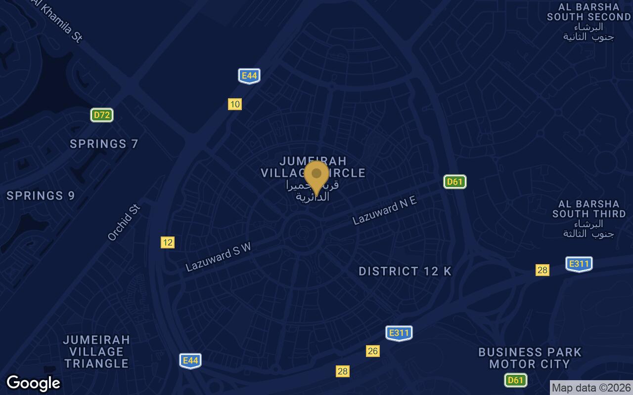 Map of Gharbi 2 Residences in JVC (Jumeirah Village Circle)