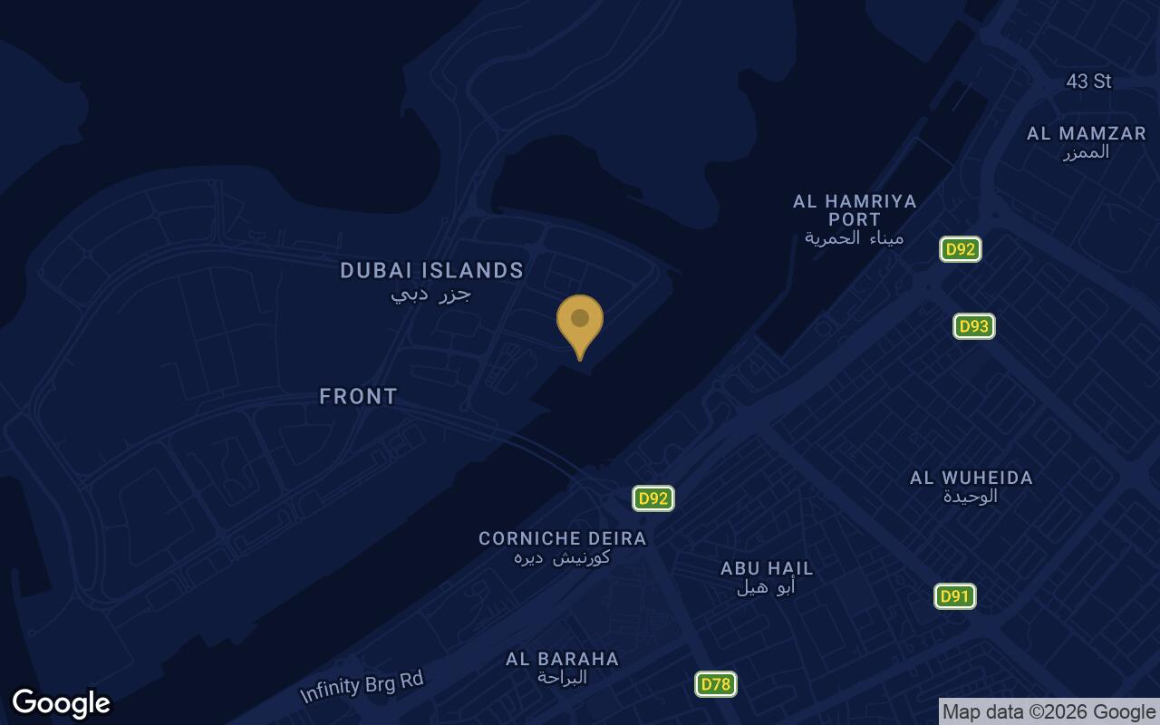 Map of Azizi Wasel in Dubai Islands