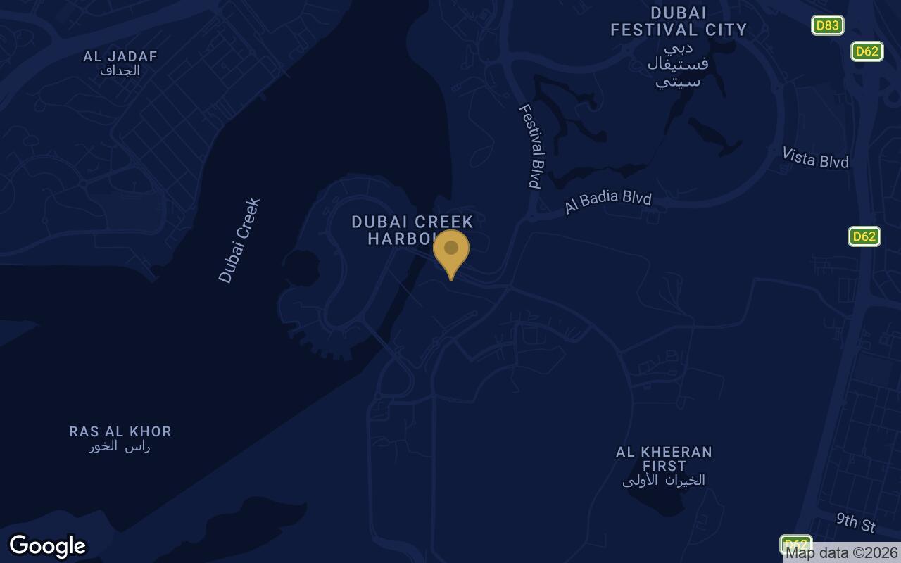 Map of Cedar in DCH (Dubai Creek Harbour)